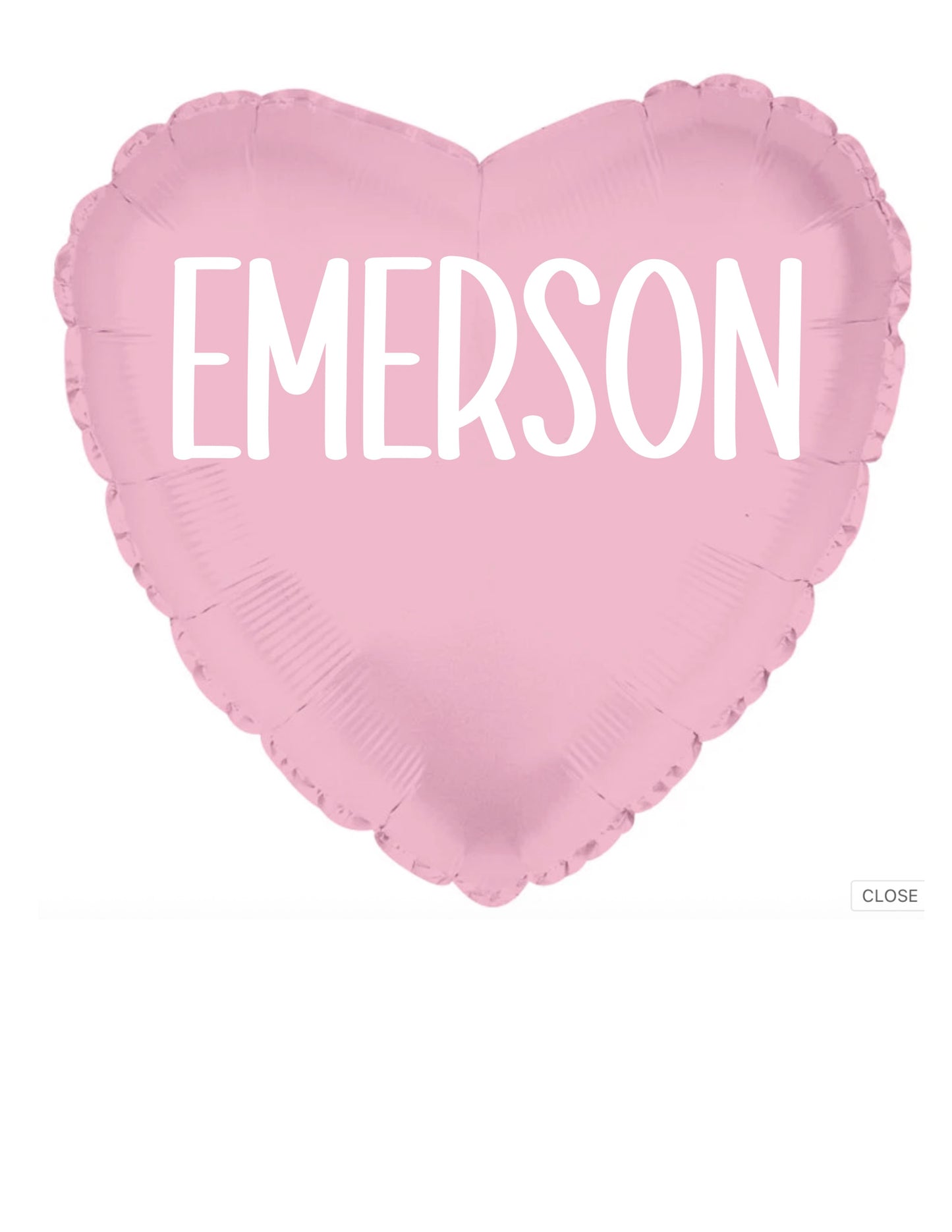 Personalized Heart Balloon - Custom Vinyl Name or Message 18”