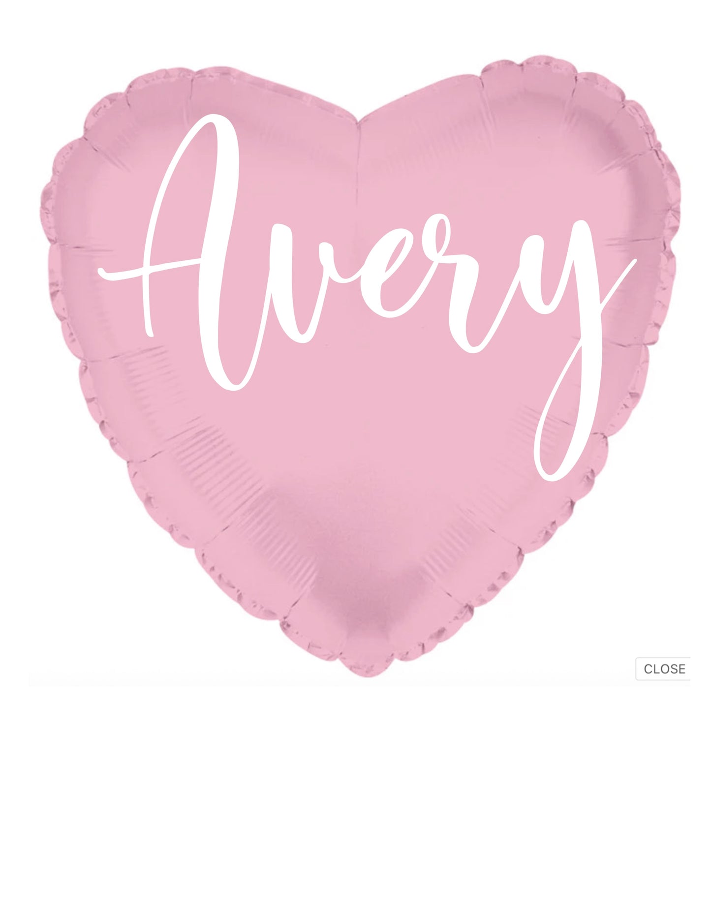 Personalized Heart Balloon - Custom Vinyl Name or Message 18”